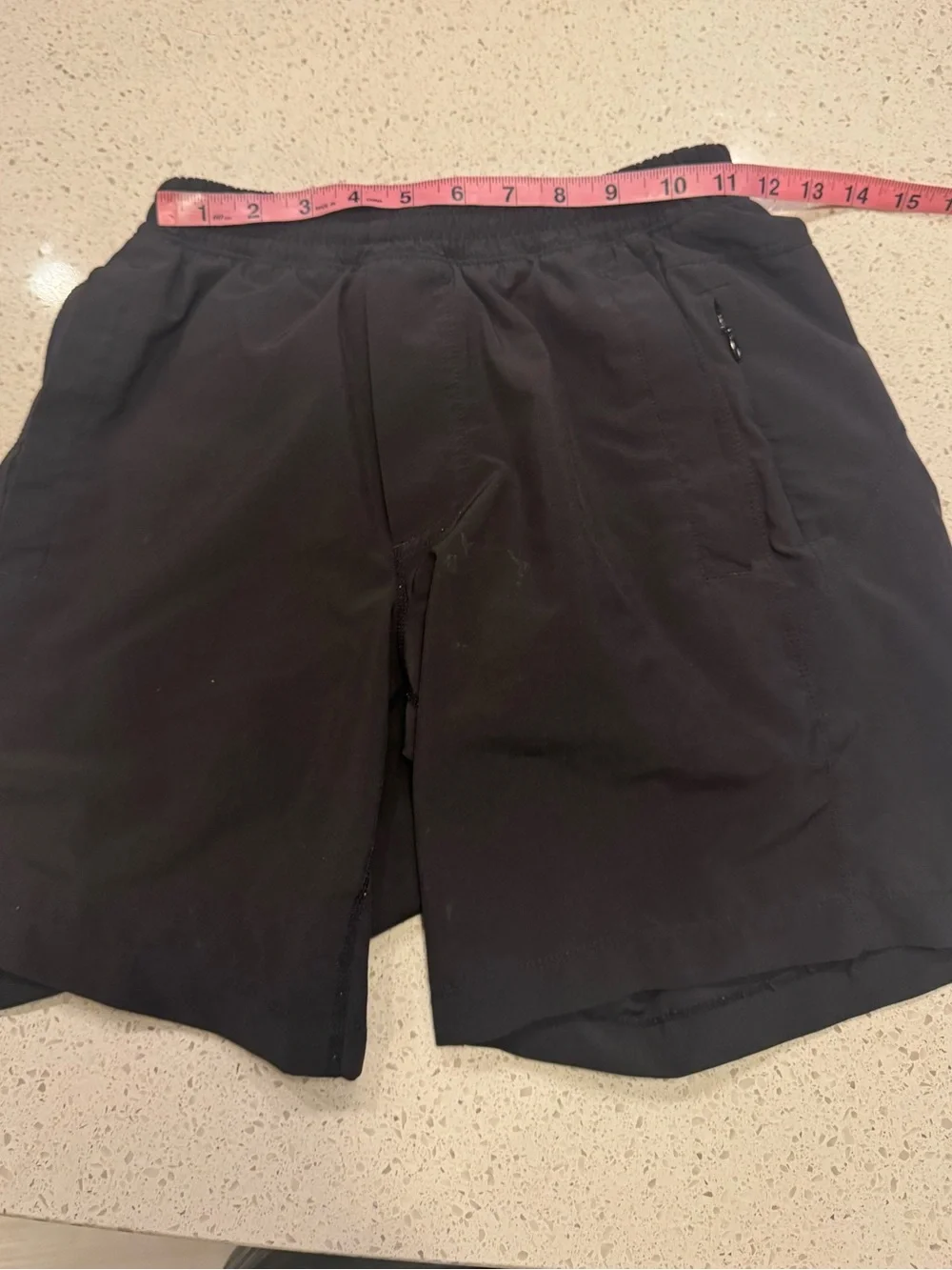 Bird Dog Men’s Small Black Lined Shorts 8” Inseam Athletic Performance Black